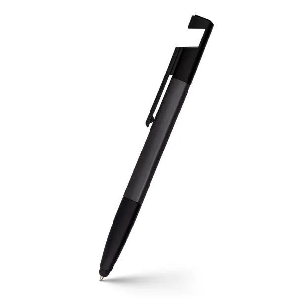  Multifunctional tool, ball pen, screen cleaner, ruler, phone stand, touch pen, screwdrivers Crna
