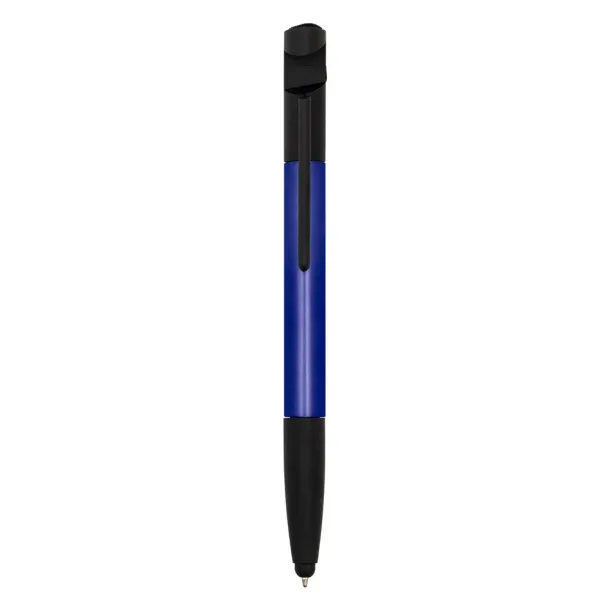  Multifunctional tool, ball pen, screen cleaner, ruler, phone stand, touch pen, screwdrivers navy blue