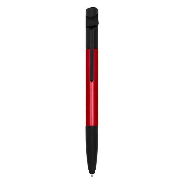  Multifunctional tool, ball pen, screen cleaner, ruler, phone stand, touch pen, screwdrivers Crvena