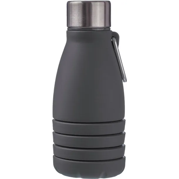  Sklopiva sportska boca s karabinerom, 550 ml Crna