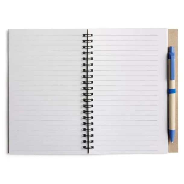  Notebook approx. A5 with ball pen Plava