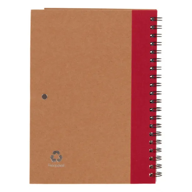  Notes s kemijskom olovkom, cca A5 Crvena