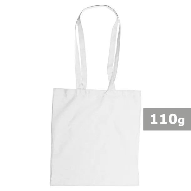  Cotton shopping bag, 110 g/m2 Bijela
