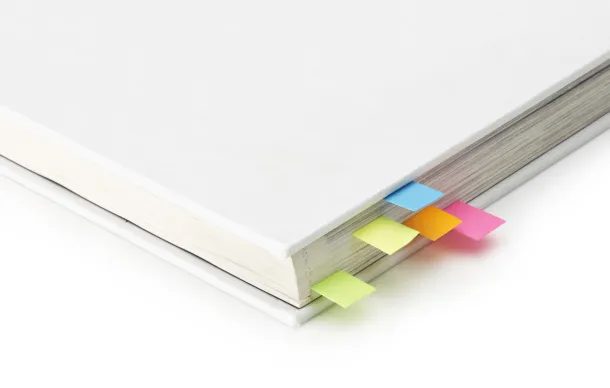  Memo holder, sticky notes, ruler brown