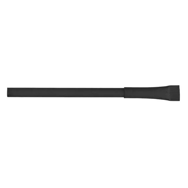  Ball pen made of rolled paper with cap Crna