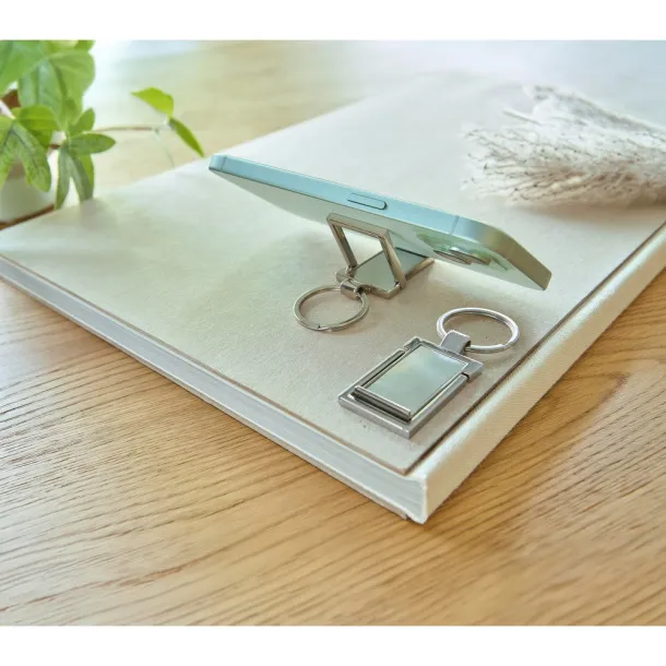  Keyring, phone stand silver