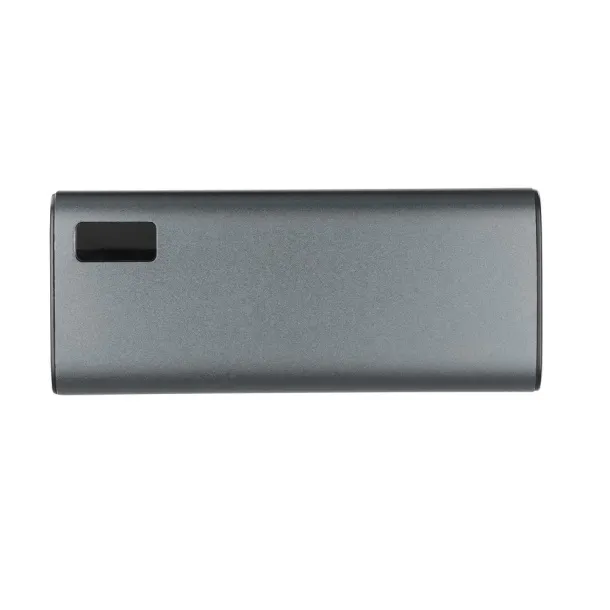  Prijenosna baterija od recikliranog aluminija, 10 000 mAh Srebrna