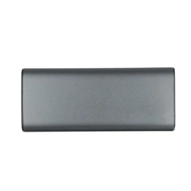  Prijenosna baterija od recikliranog aluminija, 10 000 mAh Srebrna