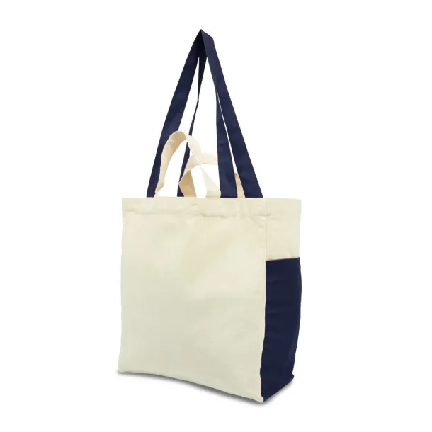 Matej Cotton shopping bag navy blue