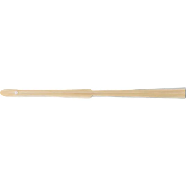  Bamboo hand fan Bijela