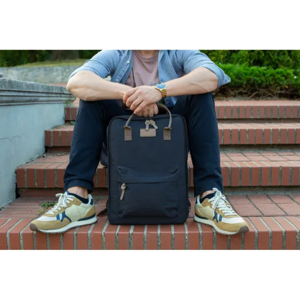 Finlay RPET laptop backpack 15,6" B'RIGHT navy blue