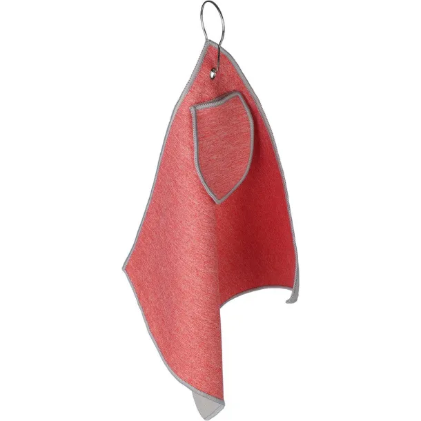  RPET golf towel Crvena