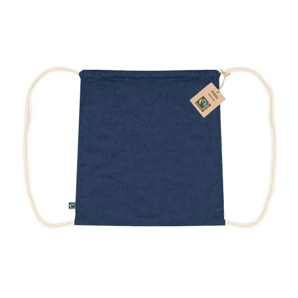  Cotton drawstring bag navy blue