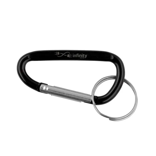  Privjesak za ključeve, karabiner Crna