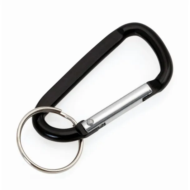  Privjesak za ključeve, karabiner Crna