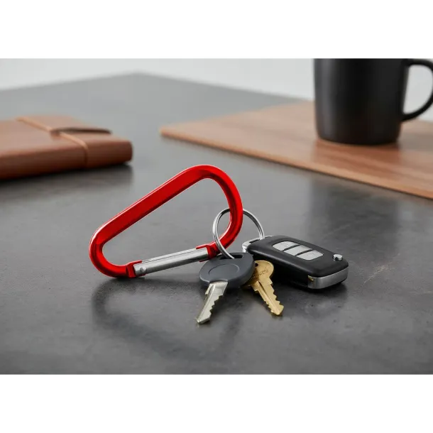  Keyring, carabiner Crvena