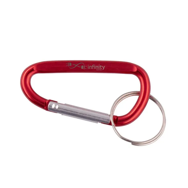  Keyring, carabiner Crvena