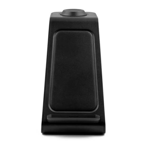 Todd Wireless charger 15W, 3 in 1, phone stand Crna