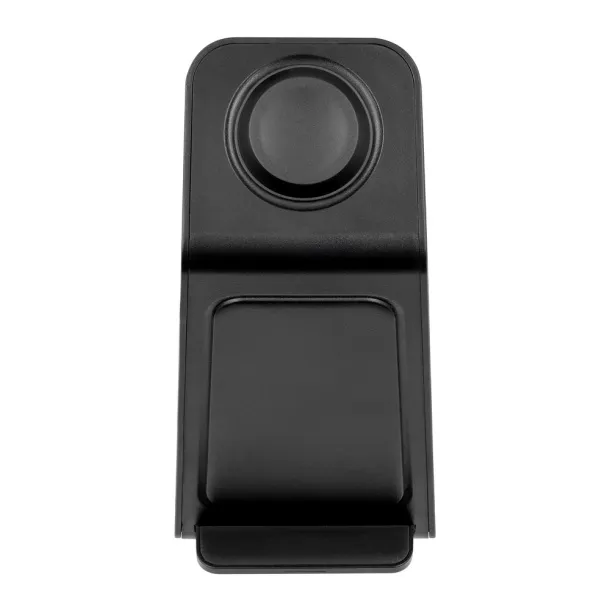 Todd Bežični punjač 3 u 1 i stalak za telefon, 15W Crna