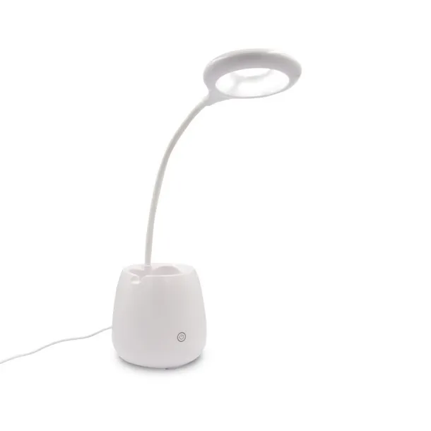  Desk lamp, wireless speaker 3W, phone stand, pen holder Bijela