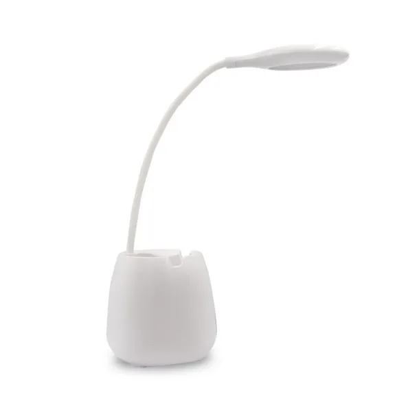  Desk lamp, wireless speaker 3W, phone stand, pen holder Bijela