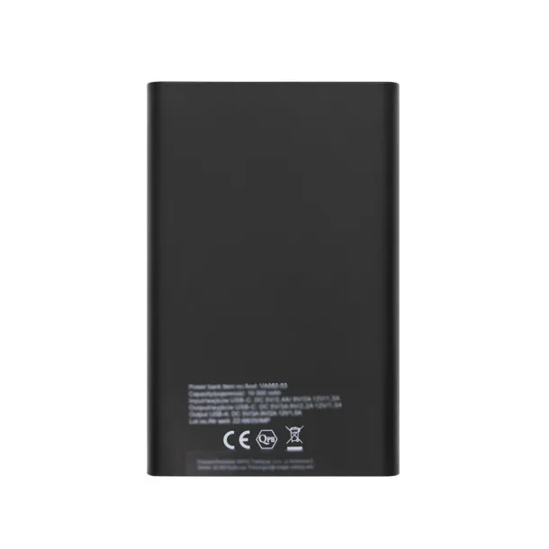 Nils prijenosna baterija, 10 000 mAh Crna