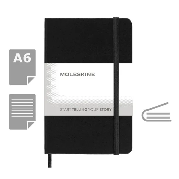  MOLESKINE Notebook approx. A6 Crna