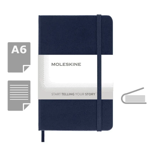  MOLESKINE notes, cca A6 dark blue