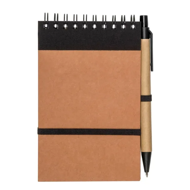  Notes s kemijskom olovkom, cca A6 Crna