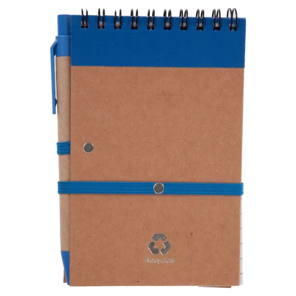  Notebook approx. A6 with ball pen Plava