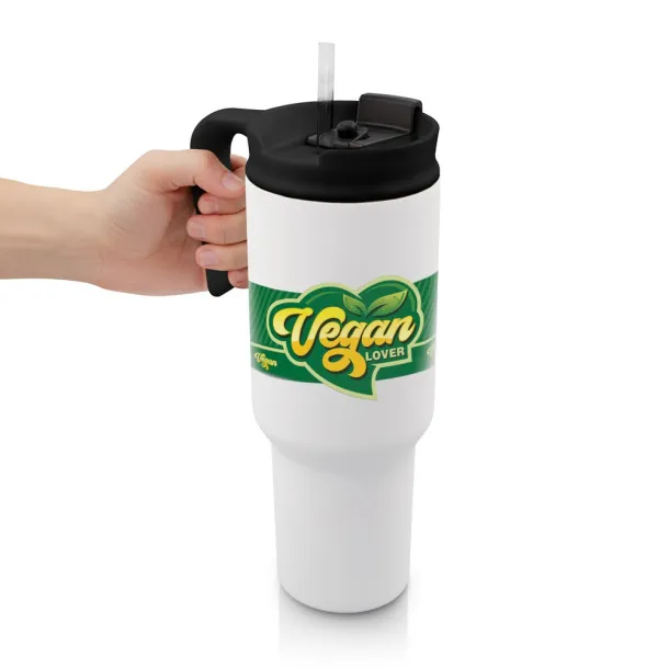 AIR GIFTS ONLY Thermo mug 1100 ml Air Gifts with ergonomic handle Bijela