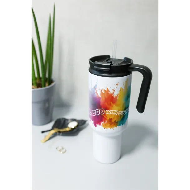 AIR GIFTS ONLY Thermo mug 1100 ml Air Gifts with ergonomic handle Bijela