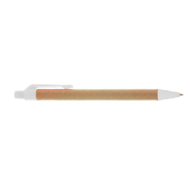  Recycled cardboard ball pen Bijela