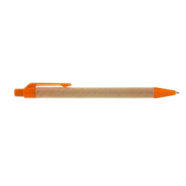  Recycled cardboard ball pen Narančasta