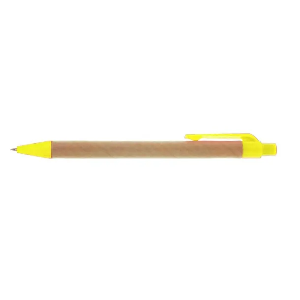  Recycled cardboard ball pen Žuta
