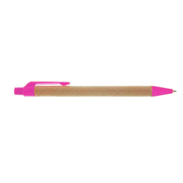  Recycled cardboard ball pen pink