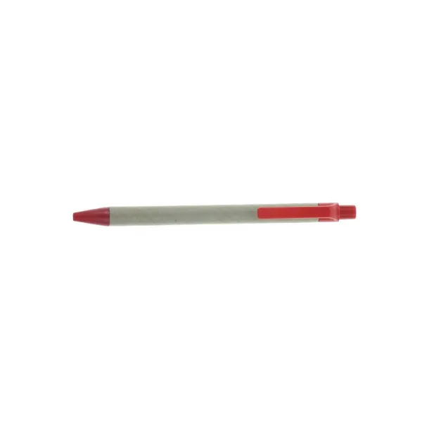  Recycled cardboard ball pen Crvena