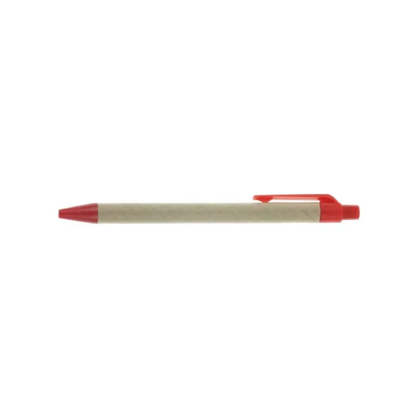 Recycled cardboard ball pen Crvena