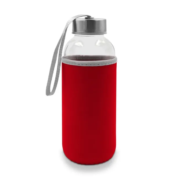  Glass sports bottle 420 ml Crvena