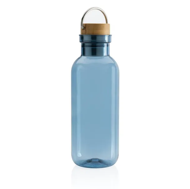  GRS RPET boca s poklopcem od FSC bambusa s ručkom, 680ml - XD Collection Plava