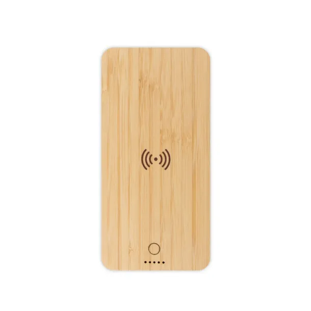 Benson Bamboo wireless power bank 8000 mAh B'RIGHT, wireless charger 15W wood