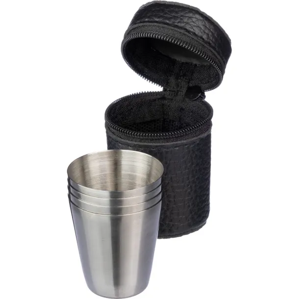  Metal glasses set Crna