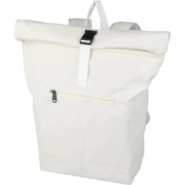  Rolltop backpack beige