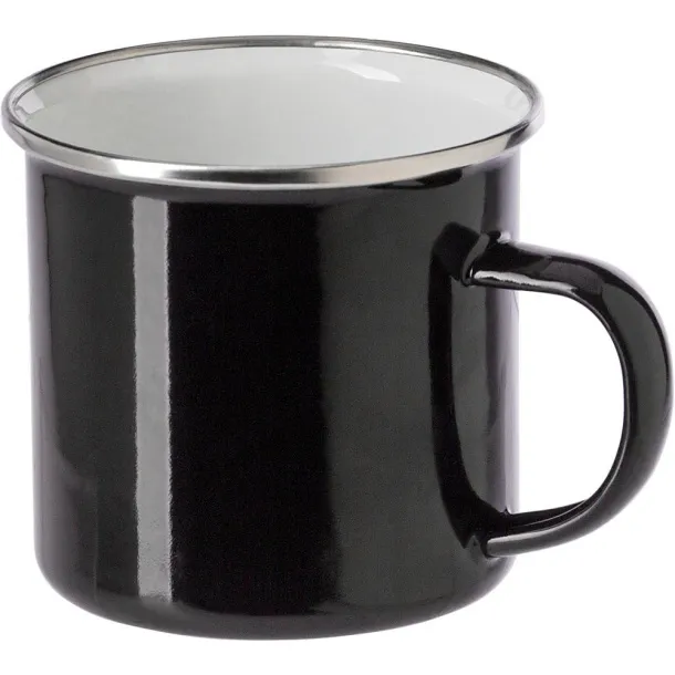  Emajlirana šalica 350 ml Crna