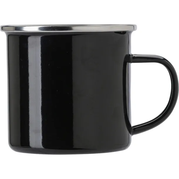  Emajlirana šalica 350 ml Crna