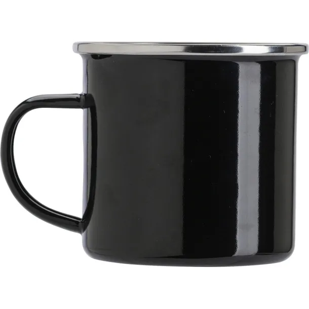  Emajlirana šalica 350 ml Crna