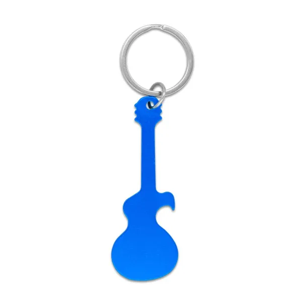  Keyring, bottle opener "electric guitar" navy blue