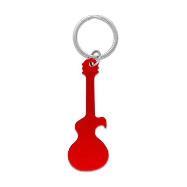  Keyring, bottle opener "electric guitar" Crvena