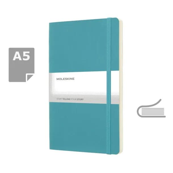  MOLESKINE notes, cca A5 turquoise