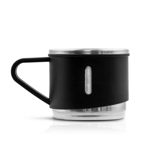 Quavean Thermos 420 ml and 3 mugs 150 ml Crna